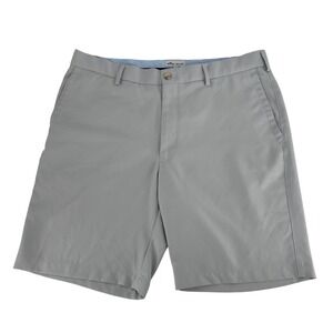 Peter Millar Shorts Mens Size 36 Gray Performance Golf Flat Front